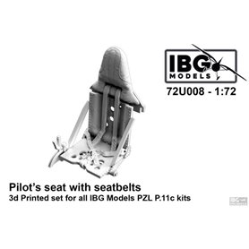 IBG 1:72 Fotel pilota z pasami bezpieczeństwa do PZL P.11c dla IBG