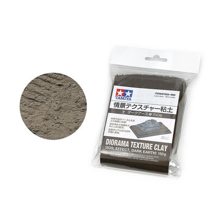 Tamiya 87222 Diorama Texture Clay 150g Soil Effect: Dark Earth