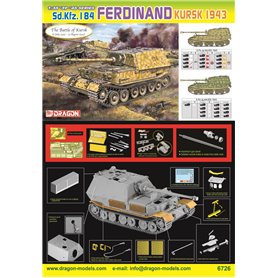 Dragon 6726 Sd.Kfz. 184 Ferdinand Kursk 1943