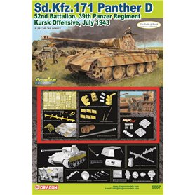 Dragon 6867 1/35 Panther D Sd.Kfz.171 52nd Battalion, 39th Panzer Regiment Kursk Offensive, July 1943