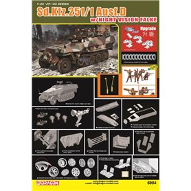 Dragon 6984 1/35 Sd.Kfz. 251/1 Ausf.D w/Night Vision Falke