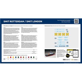 HELLER 1:200 Holownik Smit Rotterdam / London - STARTER KIT - z farbami