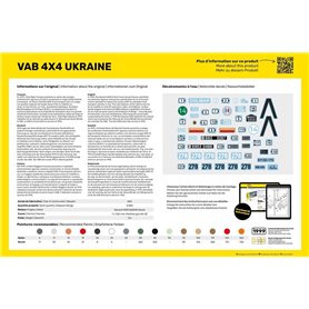 Heller 1:35 VAB 4X4 UKRAINE - STARTER SET - z farbami