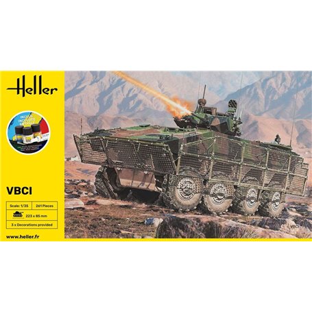 Heller 1:35 Pojazd opancerzony VBCI Afganistan - STARTER SET - z farbami