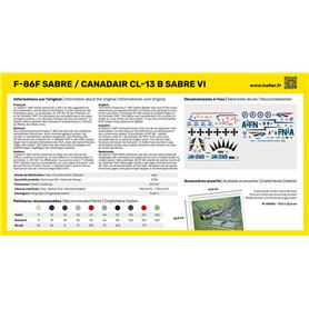 1:72 F-86F Sabre / Canadair CL-13 B Sabre VI - STARTER SET - z farbami