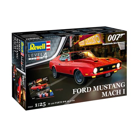 Revell 05664 1/25 Gift Set - Ford Mustang Mach 1 James Bond 007 Diamonds Are Forever