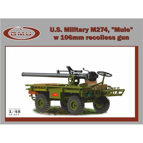 GMU 48006 U.S. Military M274 "Mule" w 106 mm Recoiless Gun