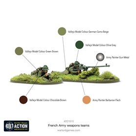 Bolt Action French Army weapons Teams