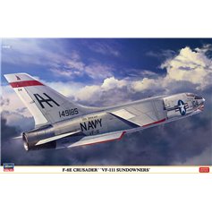 Hasegawa 1:48 F-8E Crusader - VF-111 SUNDOWNERS - LIMITED EDITION