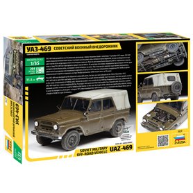 Zvezda 3629 UAZ-469 Soviet Military Off-Road Vehicle 1/35
