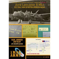 1 Man Army 1:32 Maski oznaczeń do Avro Lancaster B Mk.I dla HK Models