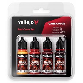 VALLEJO 72377 Game Color Zestaw 4 farb - Red Color