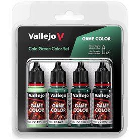 Vallejo 72383 Zestaw farb GAME COLORS - COLD GREEN COLOR