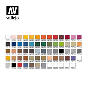 VALLEJO 72872 Walizka Game Air Color 64 farby
