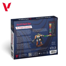 Vallejo 72313 Zestaw farb GAME COLORS + figurka SCI-FI BY ANGEL GIRALDEZ