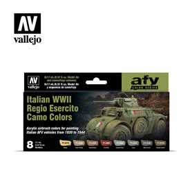 Vallejo 71645 Zestaw farb MODEL AIR - ITALIAN WWII REGIO ESERCITO CAMO COLORS