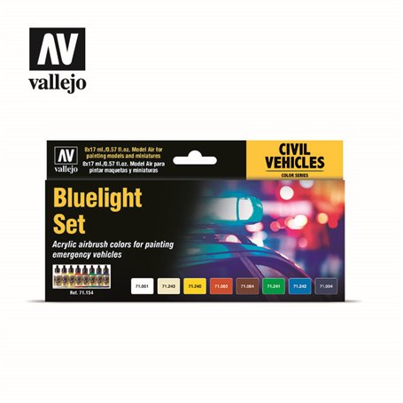 Vallejo 71154 Zestaw farb MODEL AIR - BLAULICHT SET