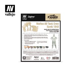 Vallejo 70249 Zestaw farb FIGURE COLOR SERIES + figurka WAFFEN SS TANK CREW KURSK 1943