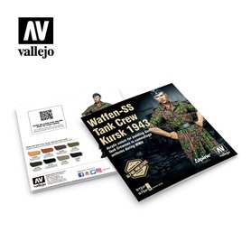 Vallejo 70249 Zestaw farb FIGURE COLOR SERIES + figurka WAFFEN SS TANK CREW KURSK 1943