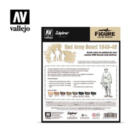 Vallejo 70248 Zestaw farb FIGURE COLOR SERIES + figurka RED ARMY SCOUT 1943-1945