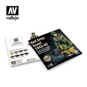 Vallejo 70248 Zestaw farb FIGURE COLOR SERIES + figurka RED ARMY SCOUT 1943-1945