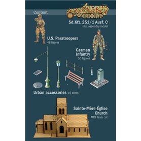 Italeri 1:72 BATTLESET: BATTLE OF NORMANDY SAINTE-MERE-EGLISE 6 JUNE 1944