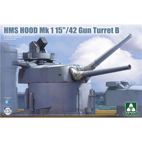 Takom 5020 HMS Hood Mk1 15"/42 Gun Turret B