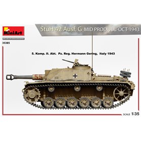 Mini Art 1:35 Sturmhaubitze StuH.42 Ausf.G - MID PRODUCTION JUL-OCT 1943
