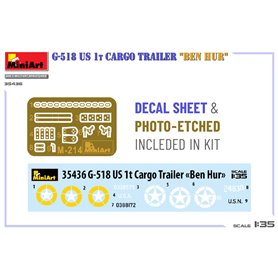 Mini Art 35436 G-518 US 1t Cargo Trailer "Ben Hur"
