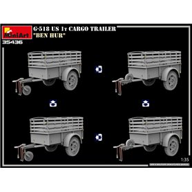 Mini Art 35436 G-518 US 1t Cargo Trailer "Ben Hur"