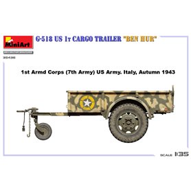 Mini Art 35436 G-518 US 1t Cargo Trailer "Ben Hur"