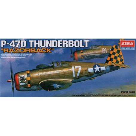 ACADEMY 12492 P-47D Razorback 1:72