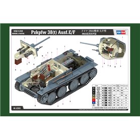 HOBBY BOSS 82603 Pzkpfw 38(t) Ausf E/F - 1:16