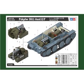 HOBBY BOSS 82603 Pzkpfw 38(t) Ausf E/F - 1:16