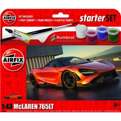 Airfix 1:43 McLaren 765 - STARTER SET - w/paints 