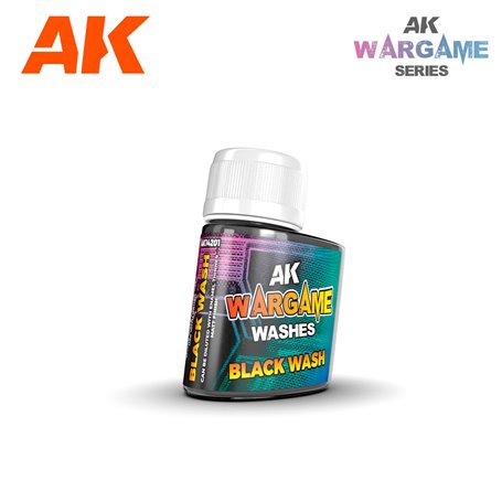 AK Interactive 14201 WARGAME SERIES - Black Wash - 35ml