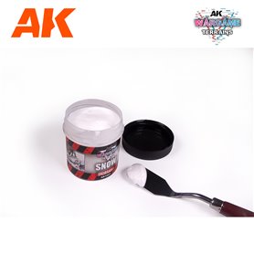 AK Interactive 1227 Masa WARGAME TERRAINS - Snow - 100ml