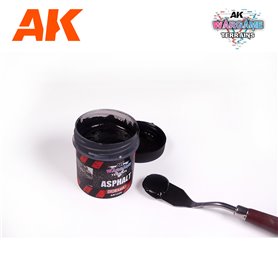AK Interactive 1228 Masa WARGAME TERRAINS - Asphalt - 100ml