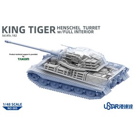 Ustar NO-005 (Suyata) 1/48 King Tiger Henschel Turret w/Full Interior
