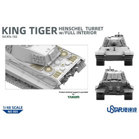 Ustar NO-005 (Suyata) 1/48 King Tiger Henschel Turret w/Full Interior