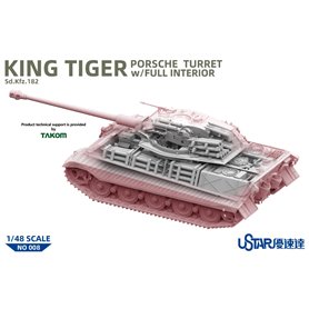 Ustar NO-008 (Suyata) 1/48 King Tiger Porsche Turret w/Full Interior