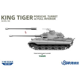 Ustar NO-008 (Suyata) 1/48 King Tiger Porsche Turret w/Full Interior