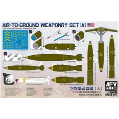 AFV Club 1:48 AIR-TO-GROUND WEAPONARY SET - US AIRCRAFT BOMB WEAPON SET