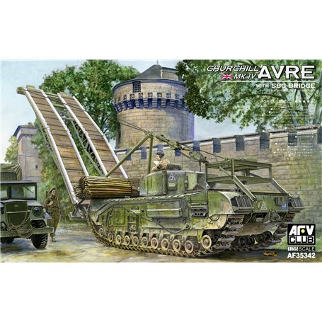 AFV Club AF35342 Churchill Mk IV AVRE with SBG Bridge