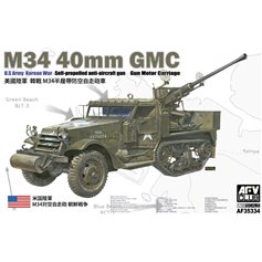 AFV Club 1:35 M34 40MM GMC - US ARMY SPG AA GUN - KOREAN WAR 