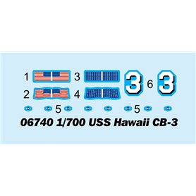 Trumpeter 1:700 USS Hawaii CB-3