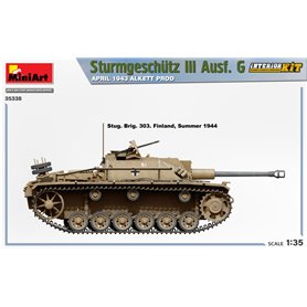 Mini Art 1:35 Sturmgeschutz StuGl.III Ausf.G - APRIL 1943 ALKETT PRODUCTION - INTERIOR KIT