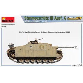 Mini Art 1:35 Sturmgeschutz StuGl.III Ausf.G - APRIL 1943 ALKETT PRODUCTION - INTERIOR KIT