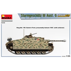 Mini Art 1:35 Sturmgeschutz StuGl.III Ausf.G - APRIL 1943 ALKETT PRODUCTION - INTERIOR KIT