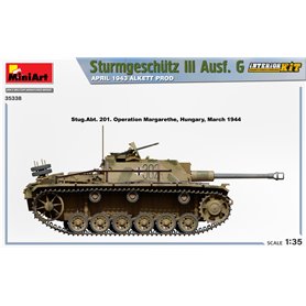 Mini Art 1:35 Sturmgeschutz StuGl.III Ausf.G - APRIL 1943 ALKETT PRODUCTION - INTERIOR KIT